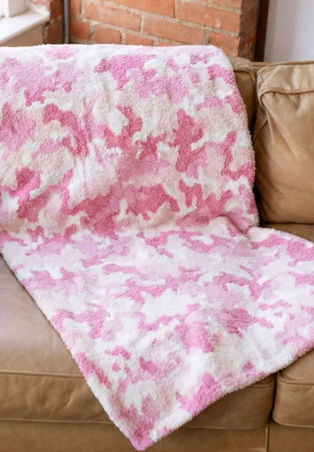 Pink Camo Blanket