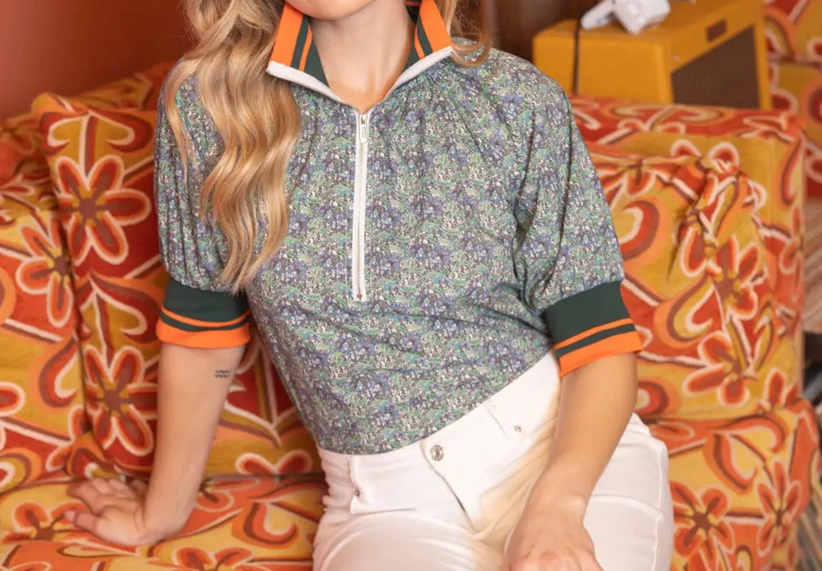Half Zip Blouse
