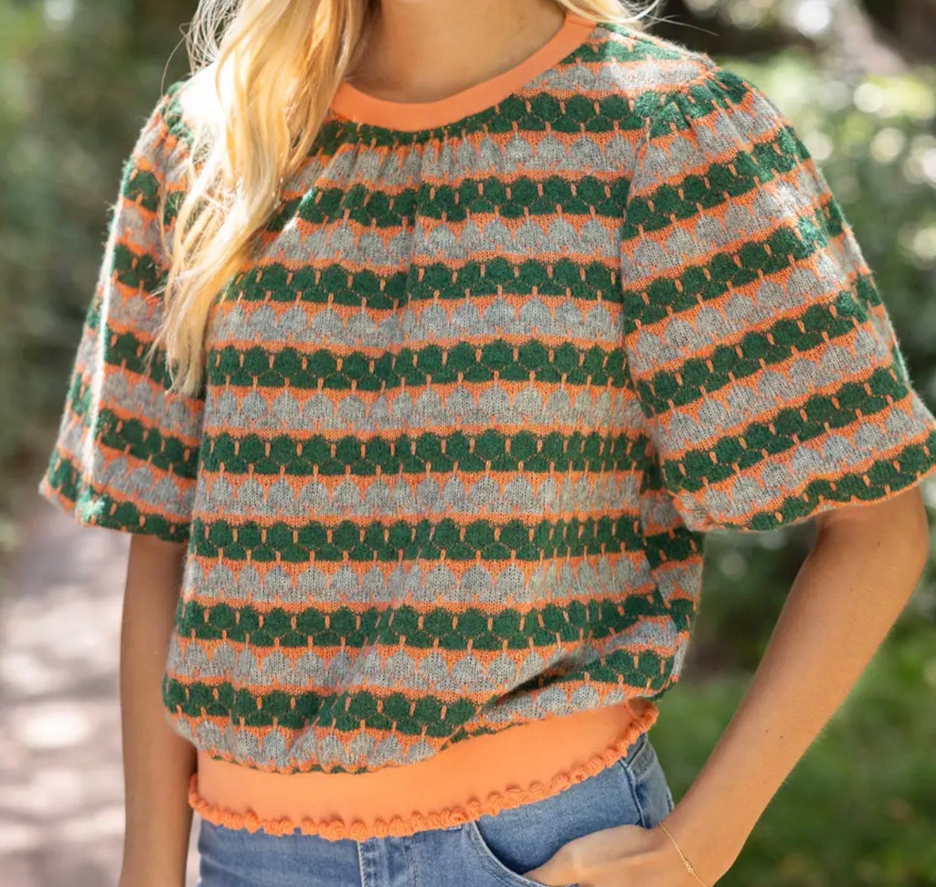 Bubble Sleeve Blouse