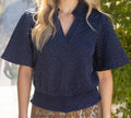 Metallic Speck Blouse