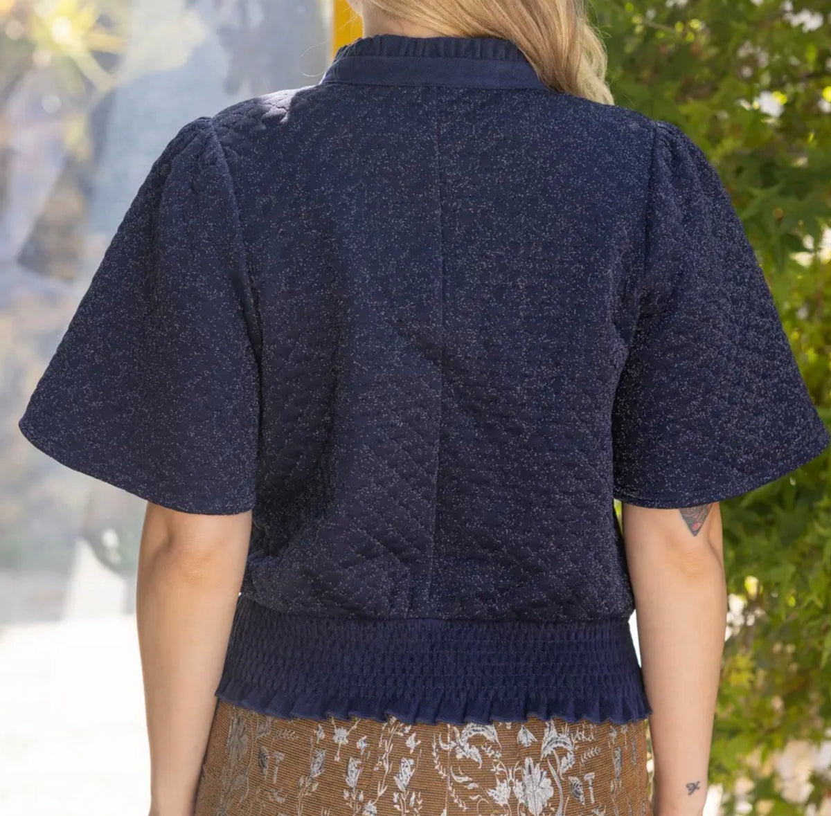 Metallic Speck Blouse