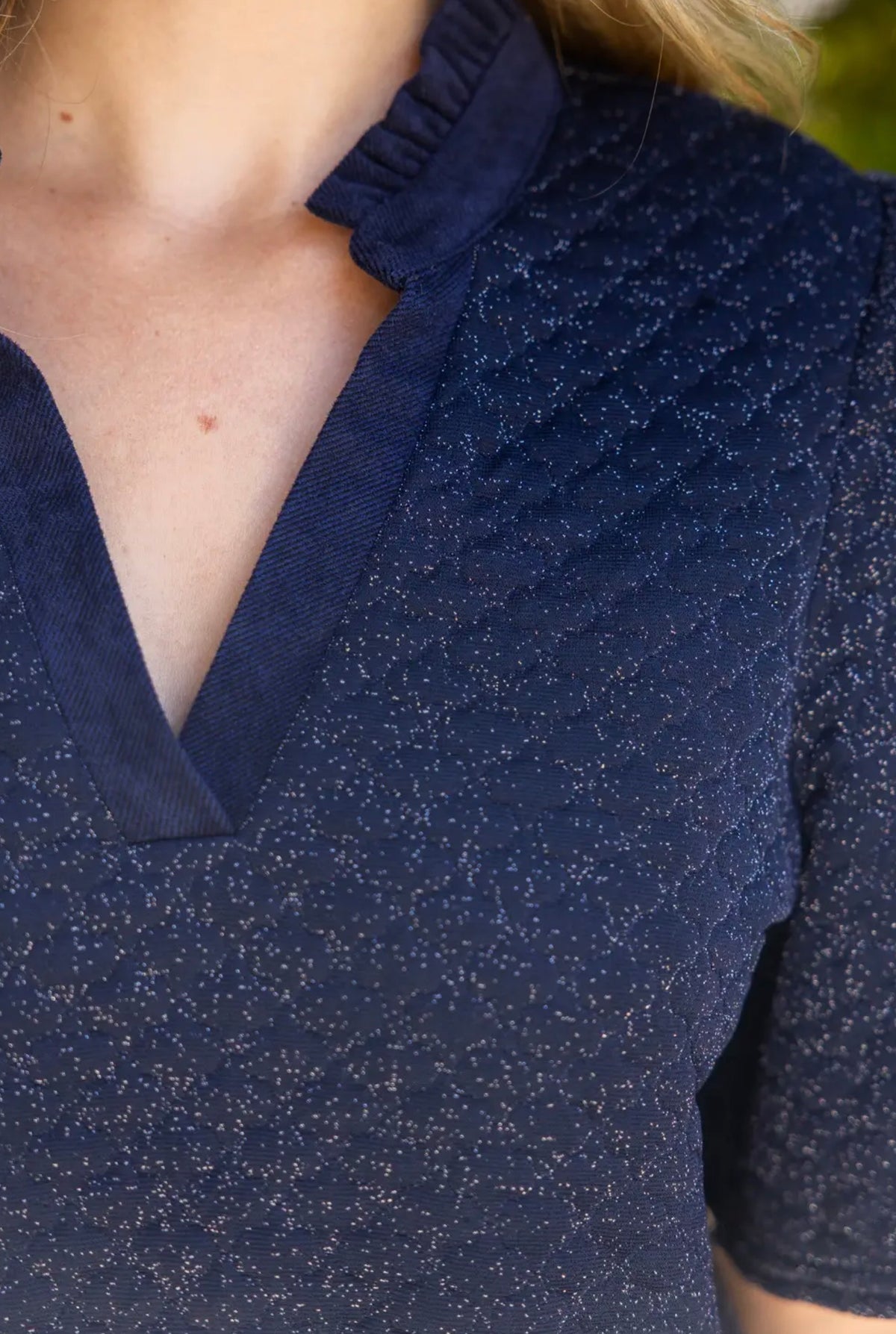 Metallic Speck Blouse
