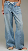 Hidden Mid Rise Wide Leg