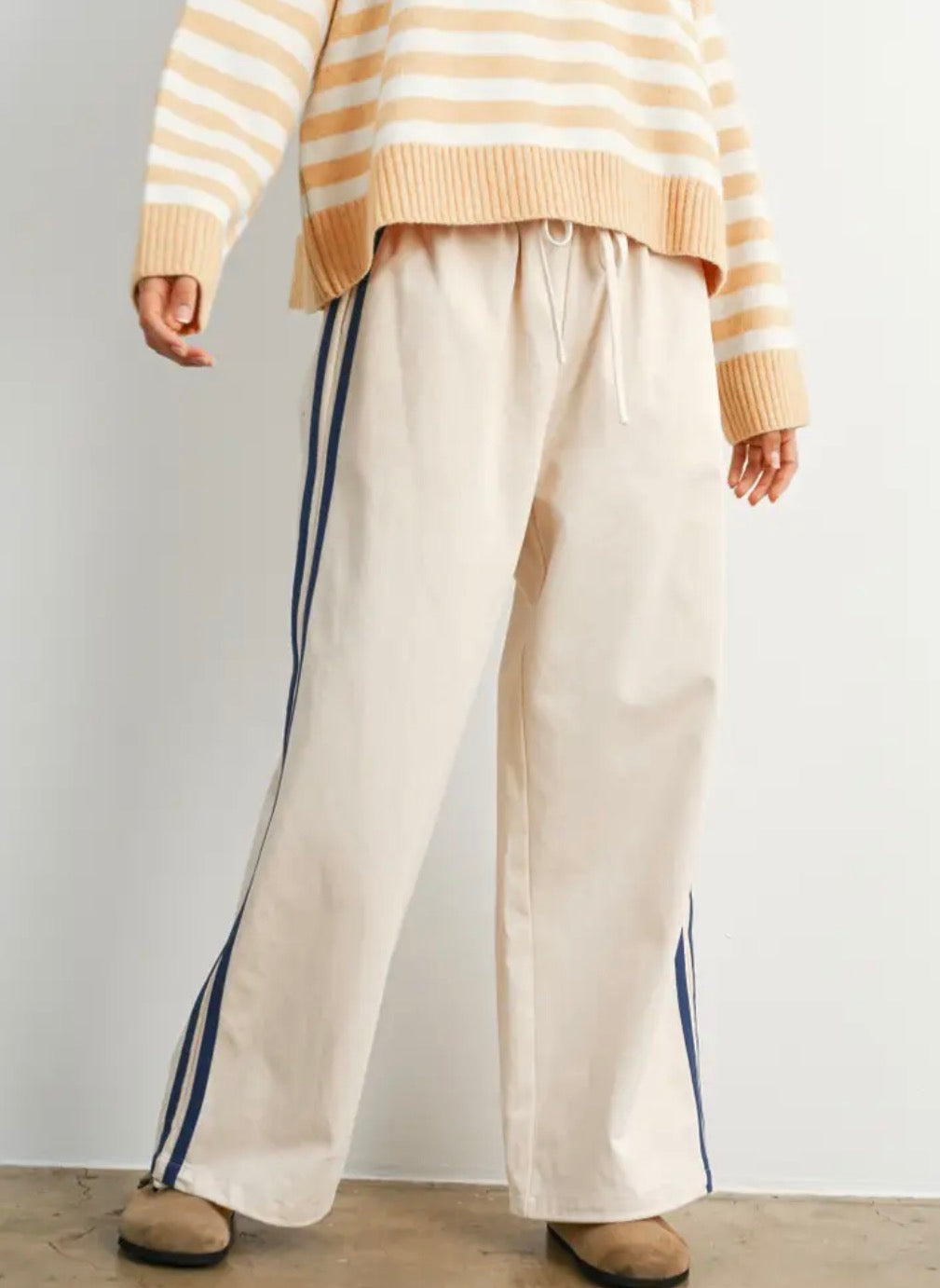 Wide Leg Track Pants