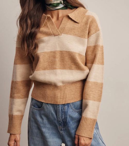 Collard Knit Sweater