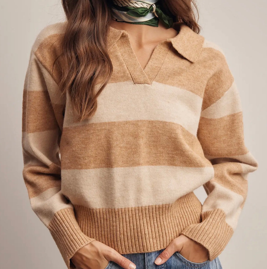 Collard Knit Sweater