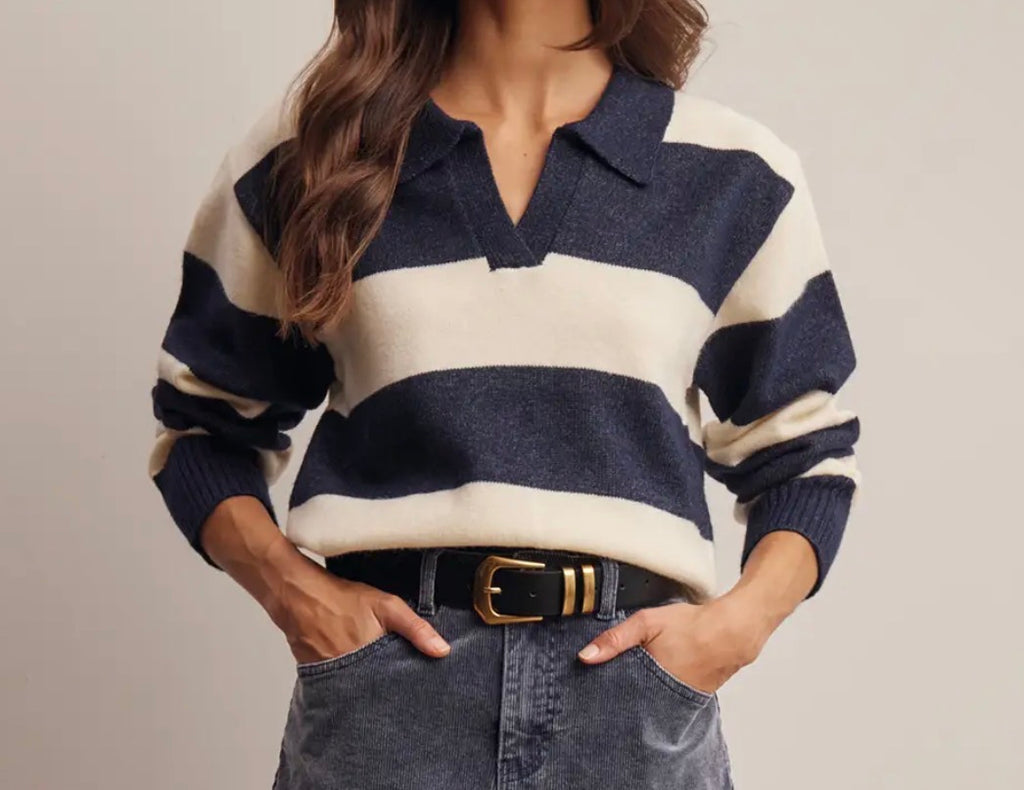 Collard Knit Sweater