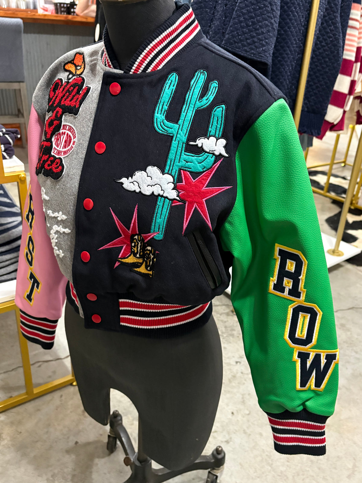 Wild and Free Varsity Jacket