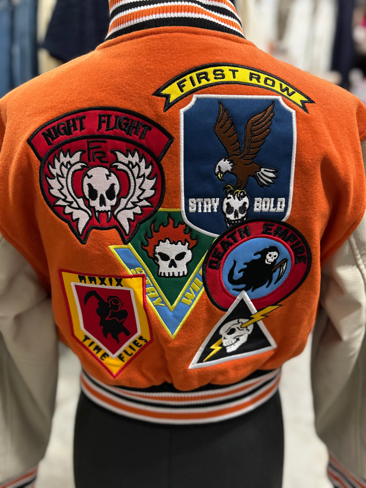 Logo Allover Varsity Jacket