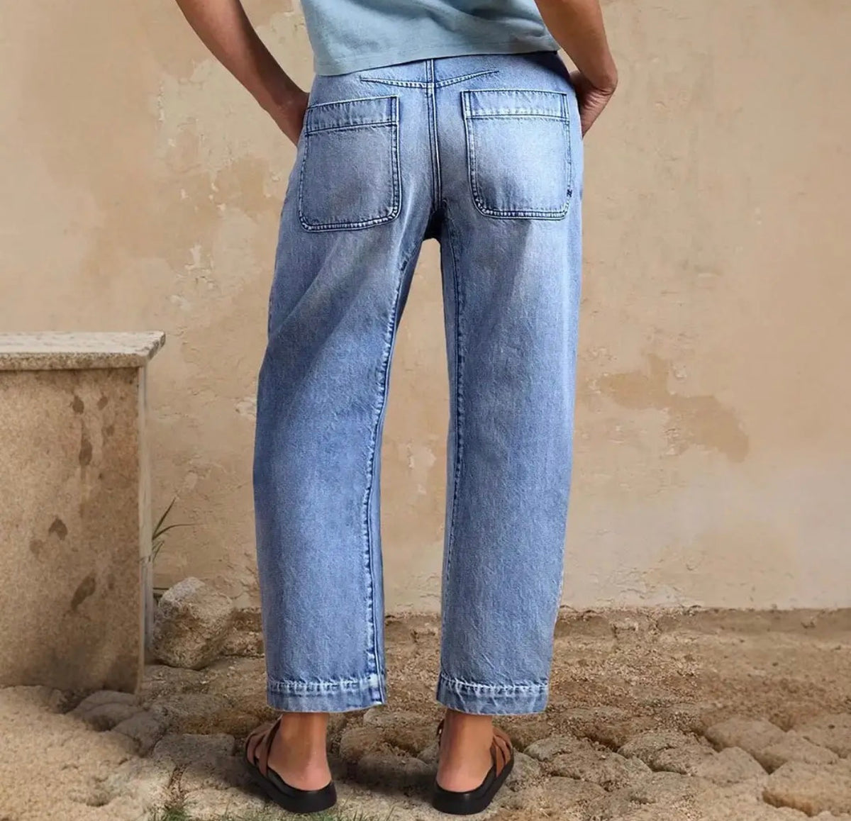 Wide Leg Casual Jeans