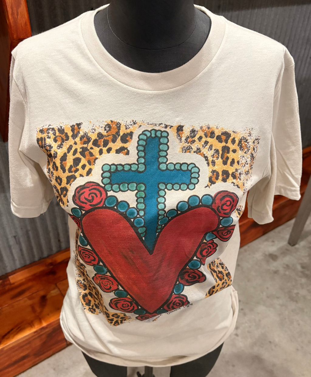 Leopard Sacred Heart Tee