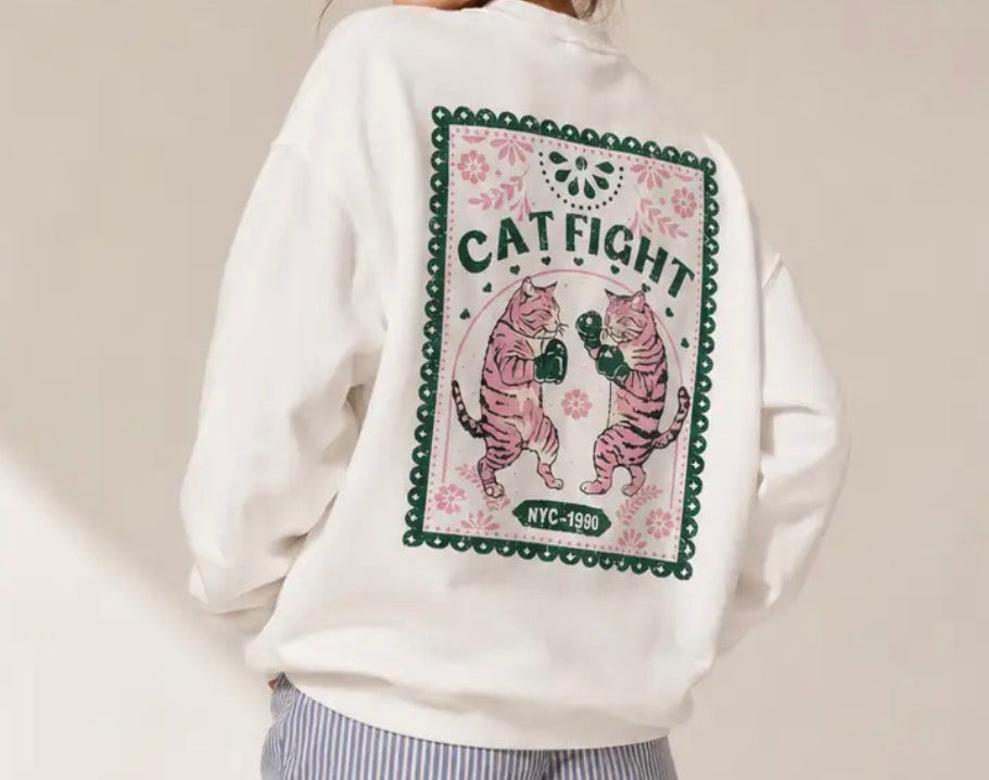 Cat Fight Sweatshirt