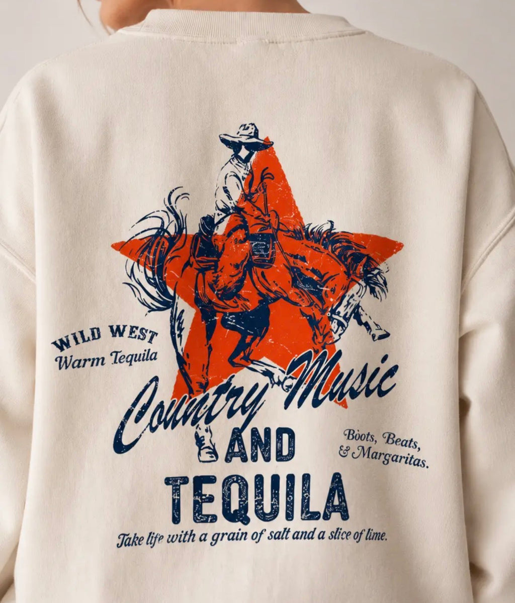 Country Music & Tequila Sweatshirt