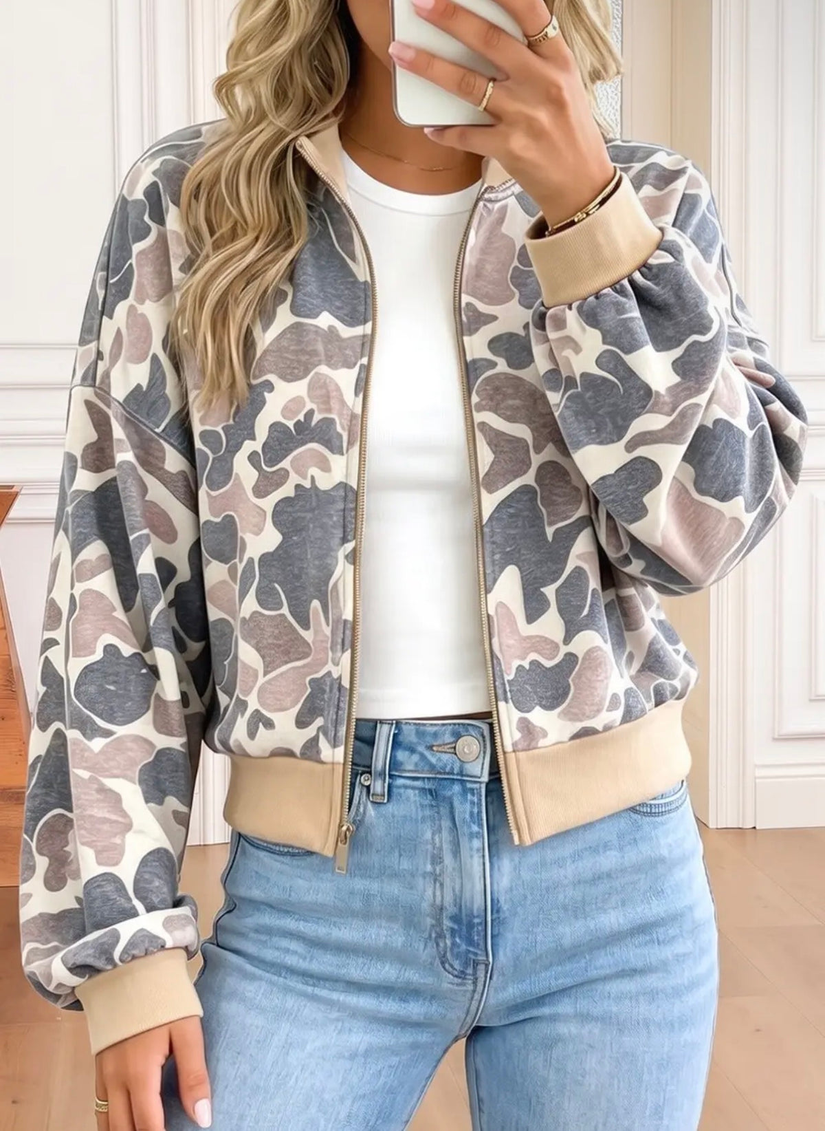 Camo Bomber Jacket