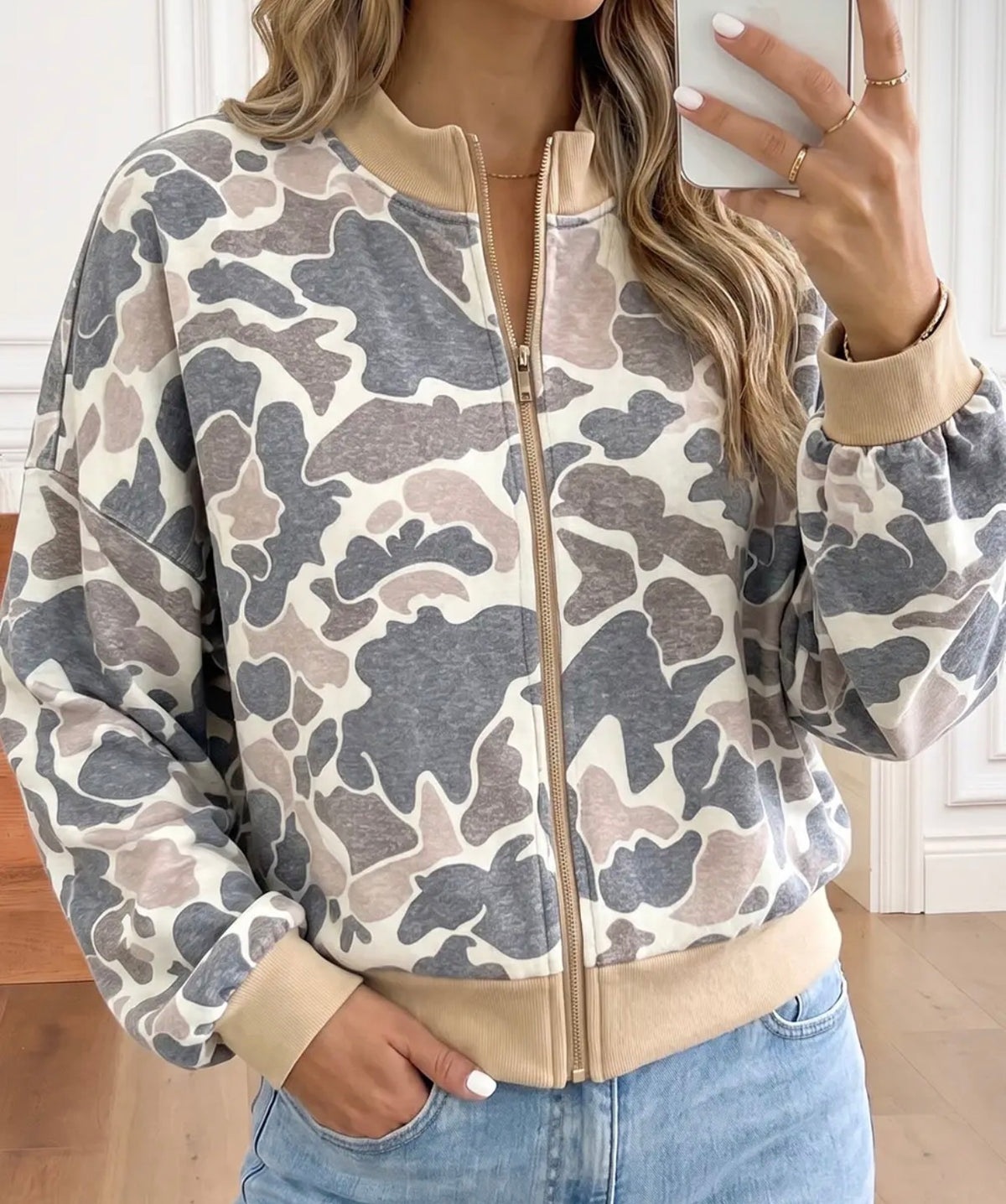 Camo Bomber Jacket
