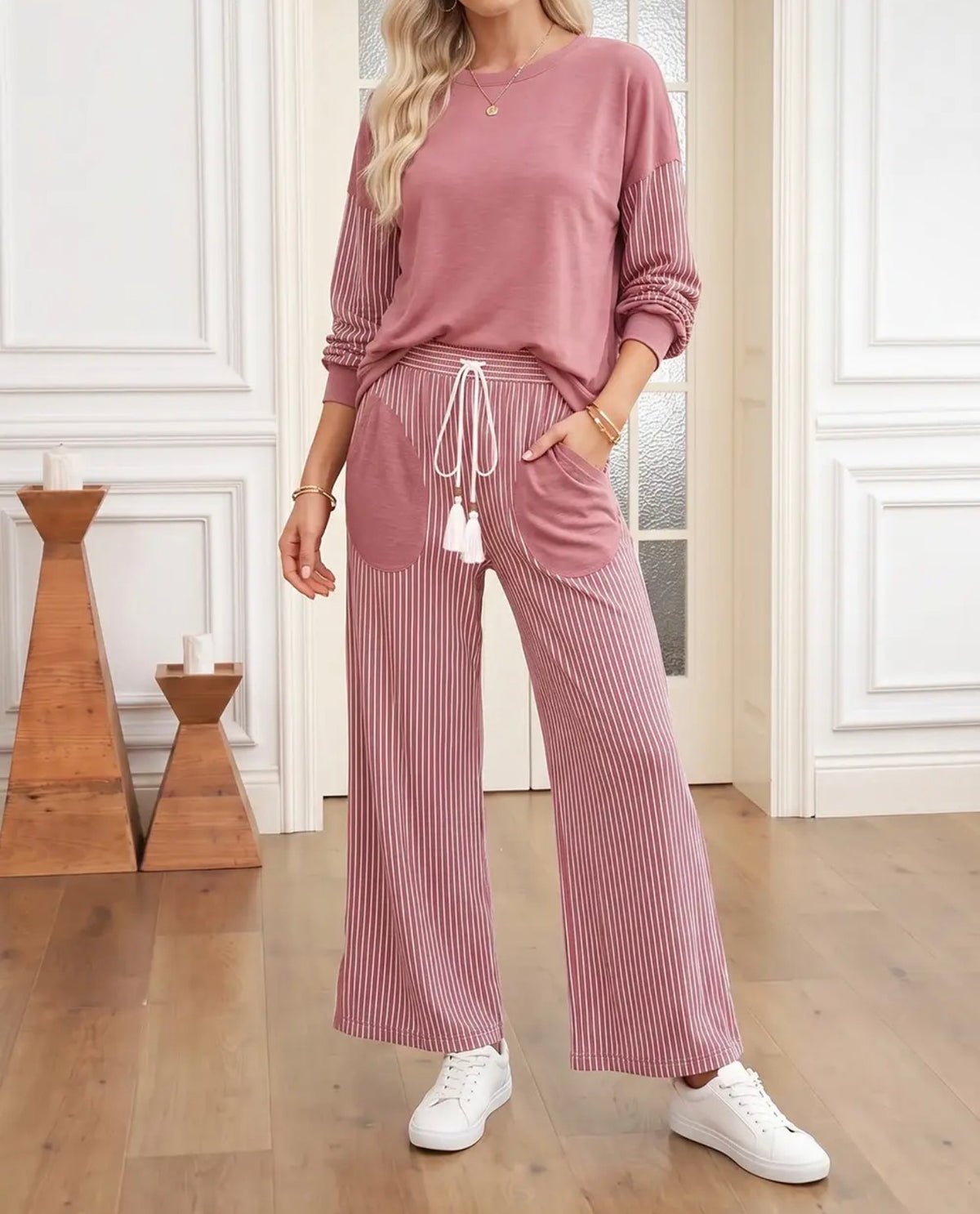 Striped Lounge Set
