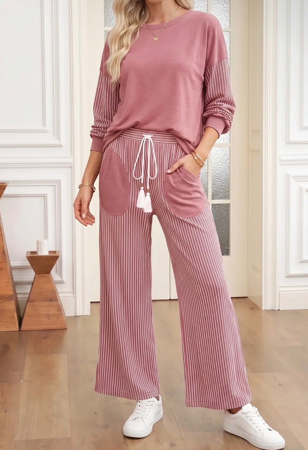 Striped Lounge Set